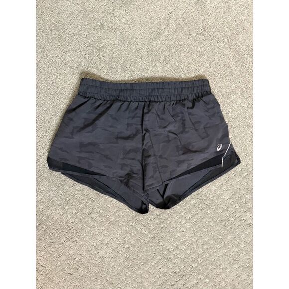 ASICS Gray and Black Running Shorts Medium - Picture 1 of 4